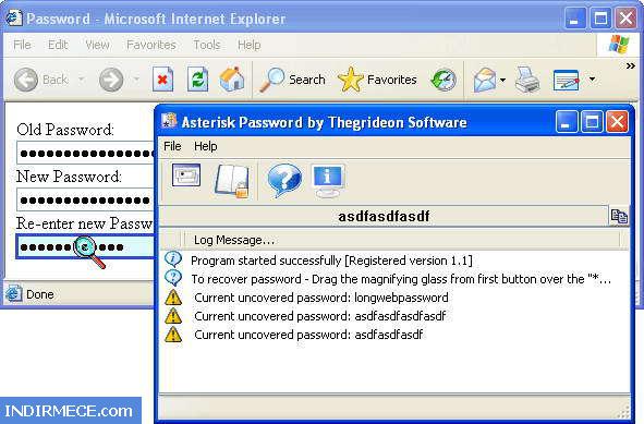 Asterisk Password Recovery Xp