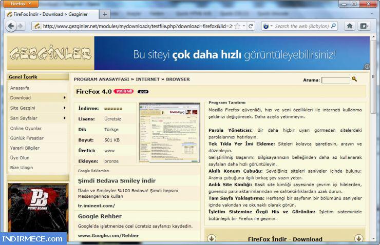 Firefox 9 Türkçe