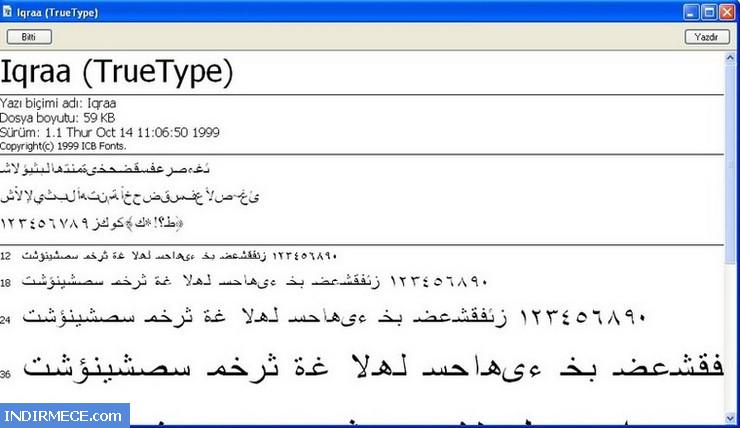 Icb Arabic Font