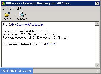 Office Password Recovery Key
